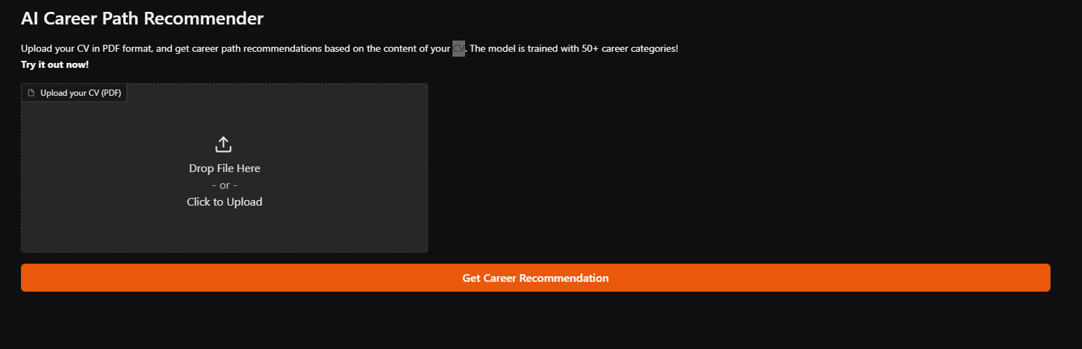 CV Career Recommender